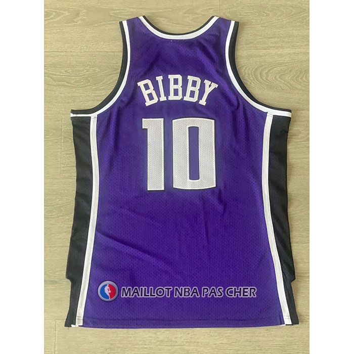 Maillot Sacramento Kings Mike Bibby NO 10 Mitchell & Ness 2002-03 Volet